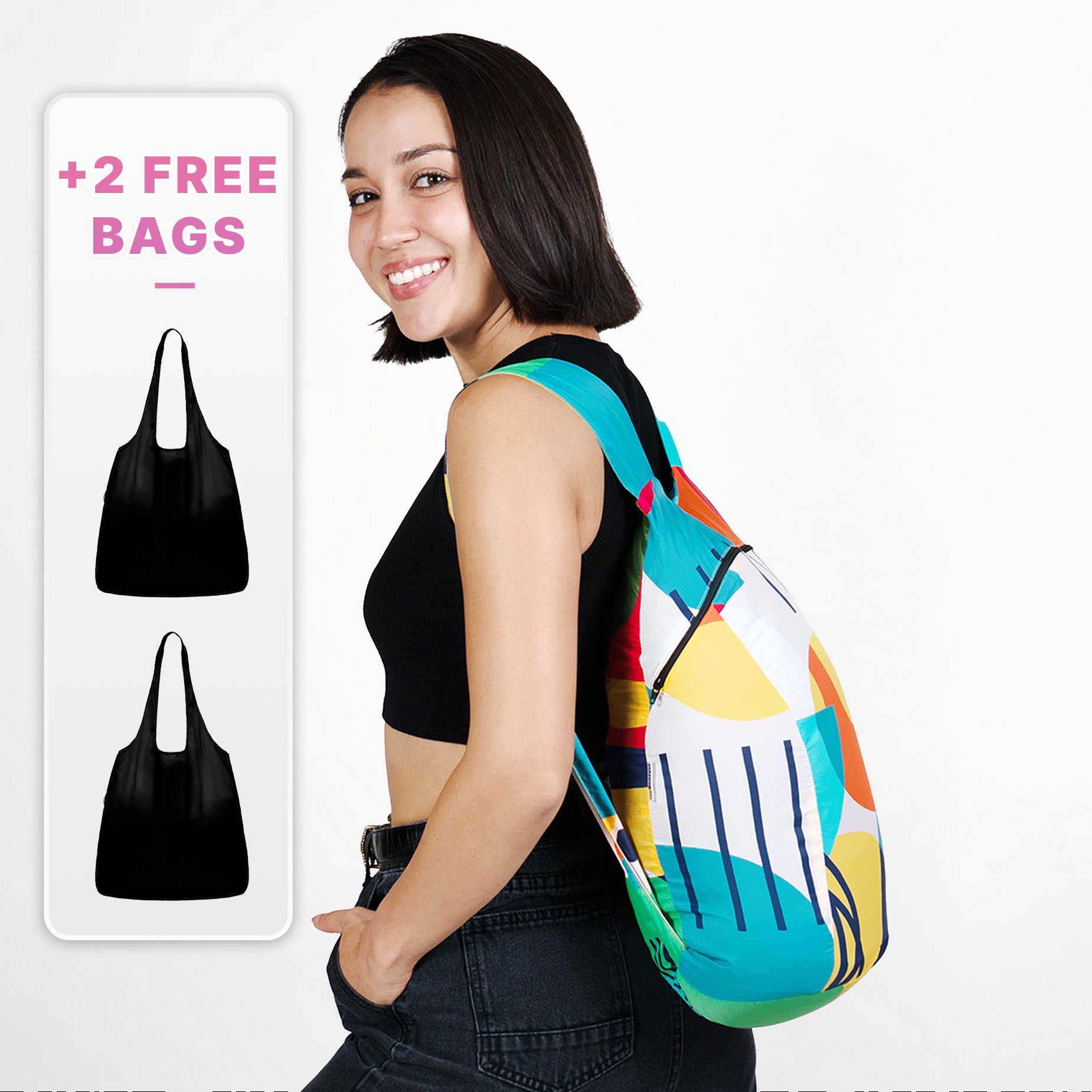 1x Daypack & 2x Free Standard Black