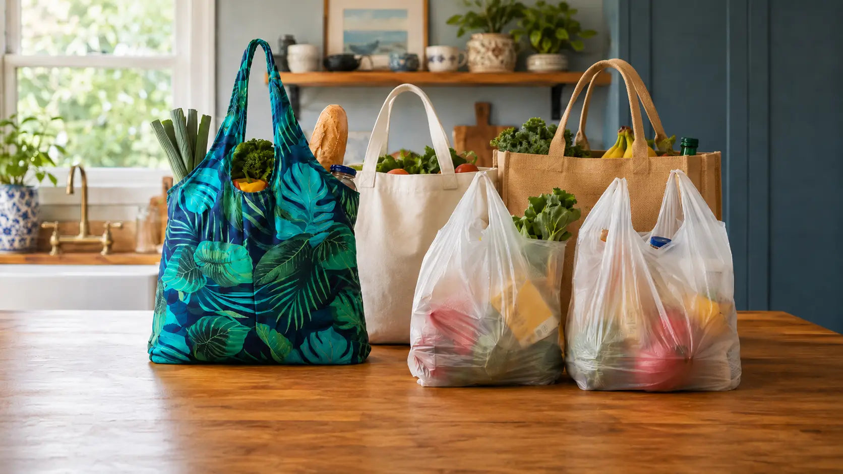 Reusable Bags vs Plastic Bags