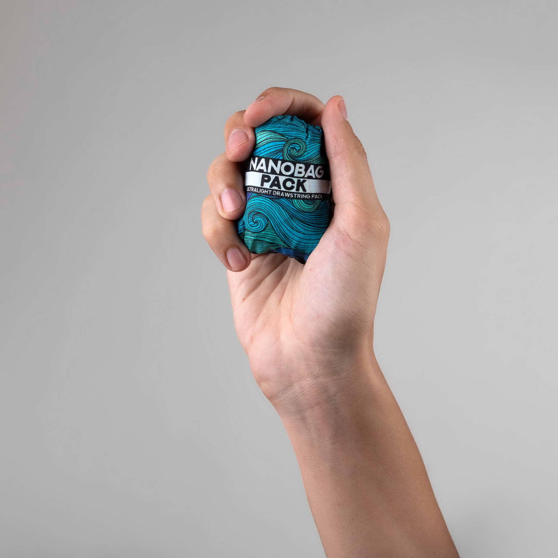 Nanobag Ultralight Packable Backpack for Men and Women - Versatile, Lightweight, Foldable, Waterproof Daypack for Travel - Bluewaves