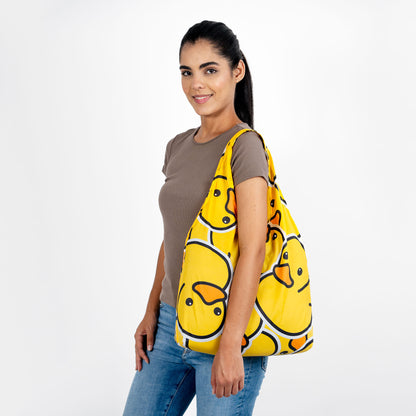 Yellow nanobag with ducks