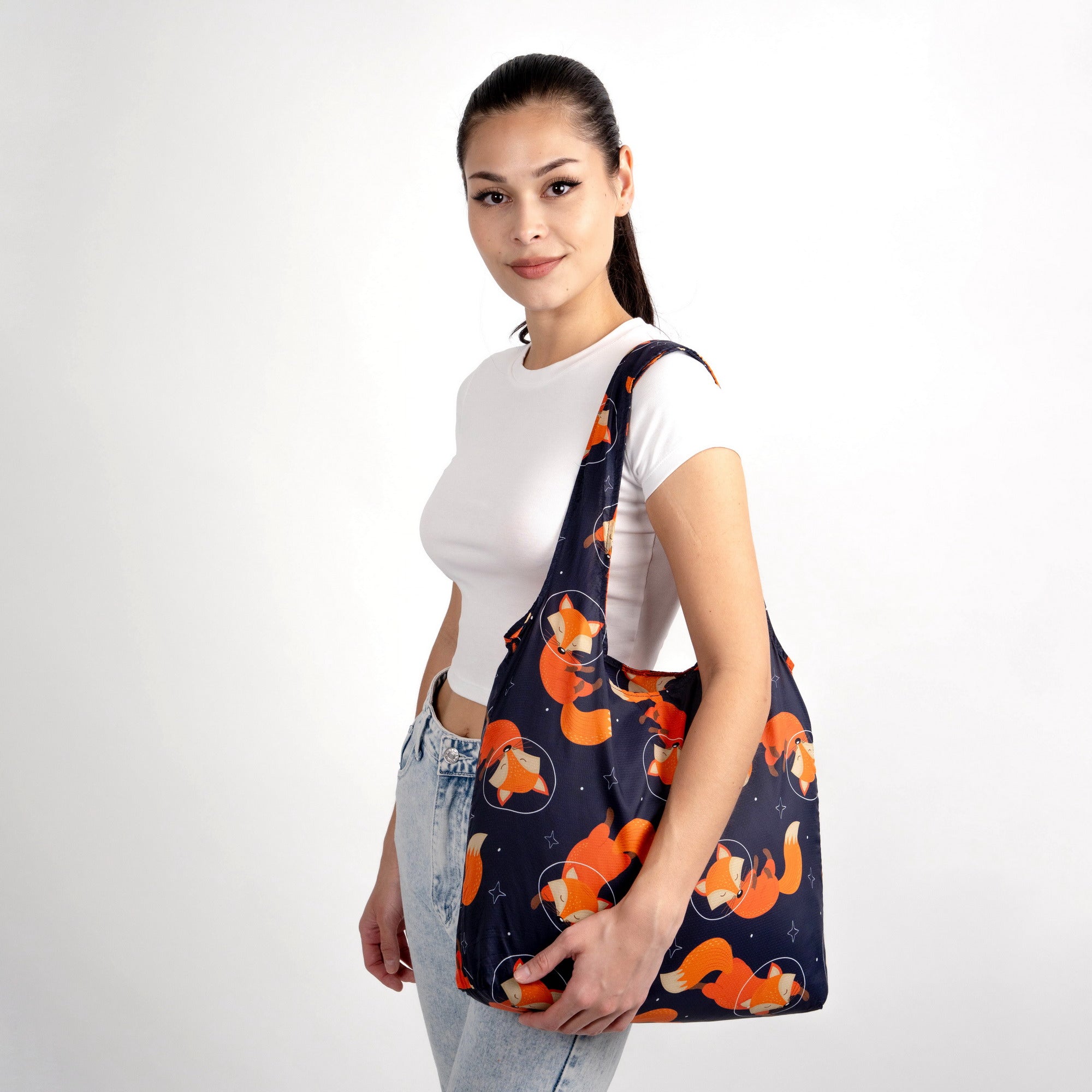 Girl with Foldable Fox standard nanobag