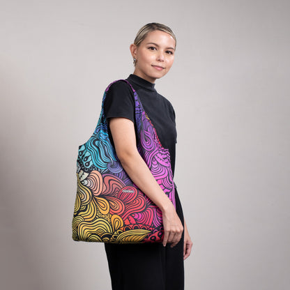 Woman with Reusable Tote Nanobag