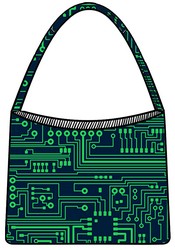 Green Black Tote Nanobag