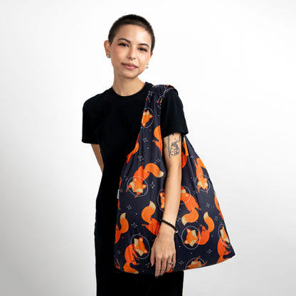 Women with fox nanobag big shopping bag 